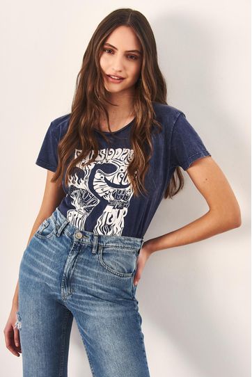 

Playera Rapsodia Rapsodia Music Talla: XS y color: azul