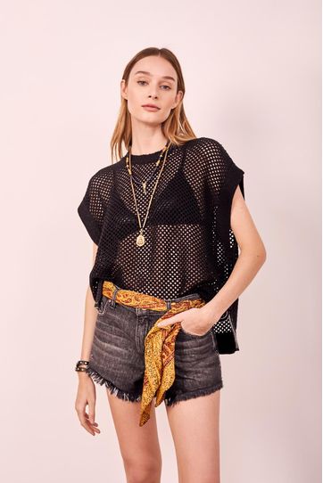 

Blusa Rapsodia Siena New Talla: M y color: negro