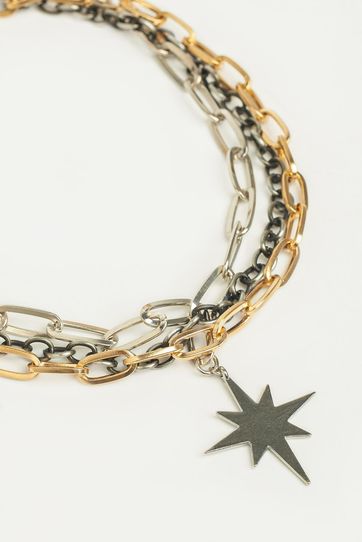 

Collar Rapsodia Thunder Rock Talla: U y color: plata
