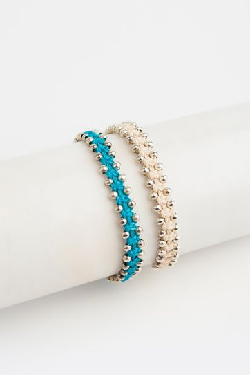 

Pulsera Rapsodia Braided Talla: U y color: turquesa