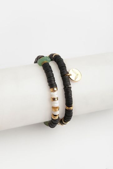 

Pulsera Rapsodia Jupiter Stone Talla: U y color: negro