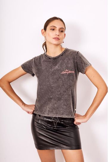 

Playera Rapsodia Tongues Rock Talla: M y color: negro