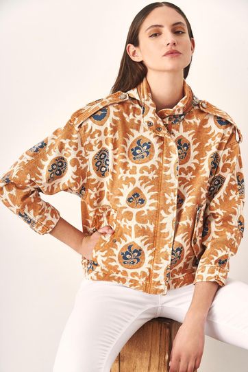 

Chamarrarapsodia New Suzani Ethnic Talla: XS y color: camel