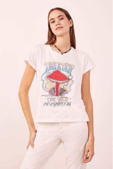 

Playera Rapsodia Take A Trip Talla: S y color: crudo