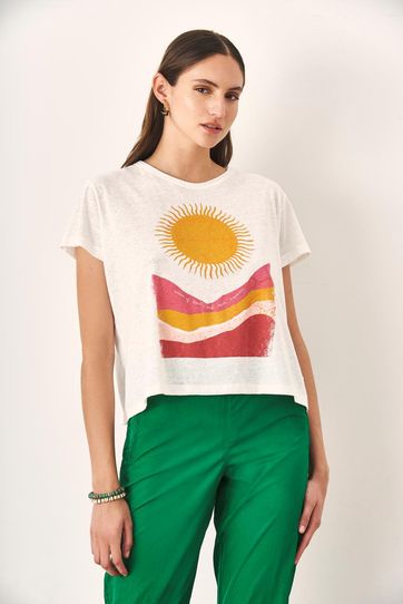 

Playera Rapsodia Sunrise Talla: XS y color: crudo