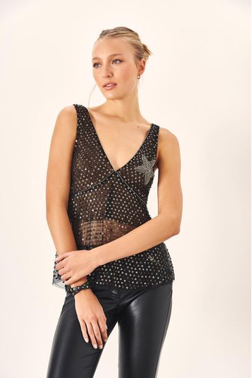 

Top Rapsodia Star Talla: S y color: negro