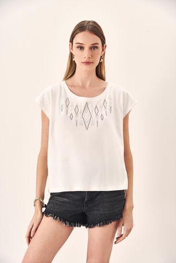 

Playera Rapsodia Silver Africa Talla: S y color: blanco
