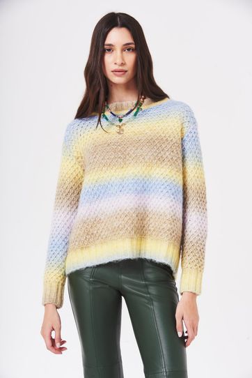 

Sweater Rapsodia Degrade Talla: S y color: amarillo