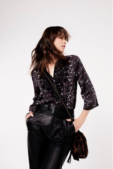 

Camisa Rapsodia Gandha Zapp Cheeta Talla: XS y color: marron