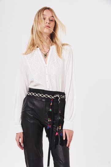 

Camisa Rapsodia Amalita White Talla: XS y color: blanco