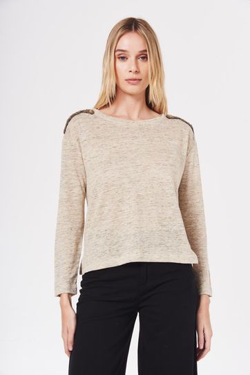 

Blusa Rapsodia Itami Talla: XS y color: beige melange