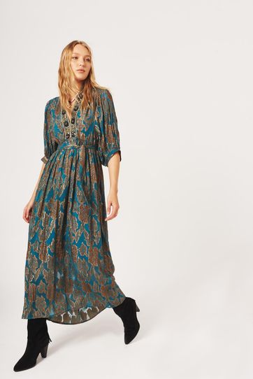 

Vestido Rapsodia Booty Jacquard Talla: S y color: petroleo