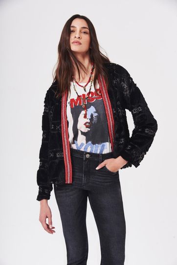 

Saco Rapsodia Poland Talla: S y color: negro