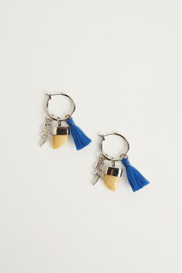 

Aretes Rapsodia Connie Horn Talla: U y color: plata