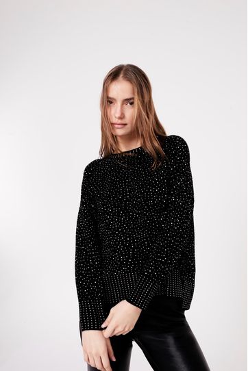 

Sweater Rapsodia Nara Talla: L y color: negro