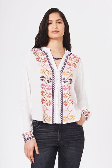 

Camisa Rapsodia Amalita Colors Talla: S y color: blanco