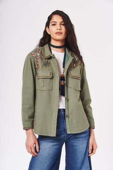 

Chamarra Rapsodia Army Leafs Talla: XS y color: Verde