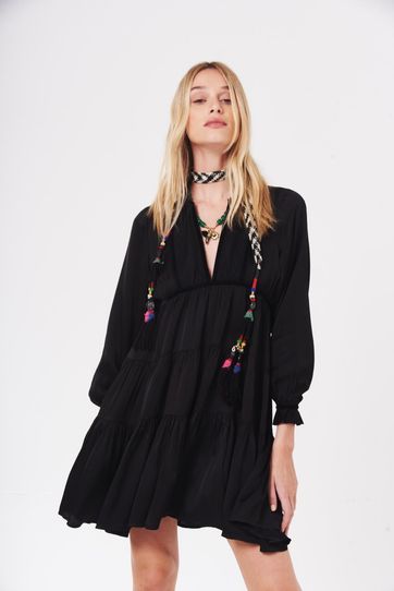 

Vestido Rapsodia Yuki Plain Talla: S y color: Negro