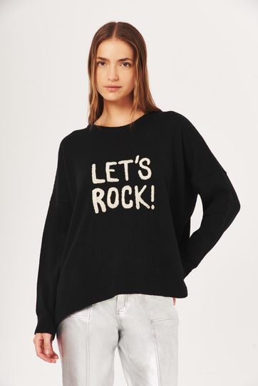 

Sweater Rapsodia Let´S Rock Talla: M y color: Negro