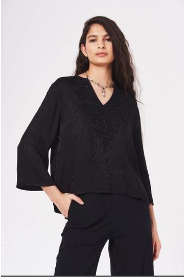 

Camisa Rapsodia Gandha Zapp Talla: S y color: negro