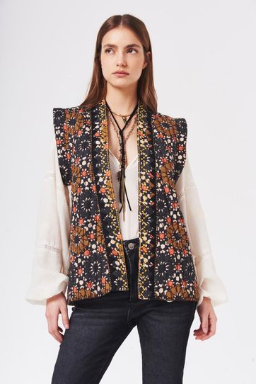 

Chaleco Rapsodia Daru Mosaic Talla: S y color: mostaza