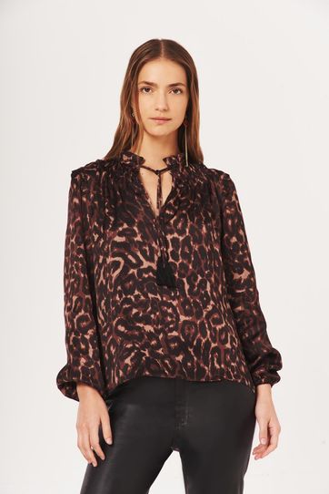 

Camisa Rapsodia Akan Animal Talla: XS y color: marron