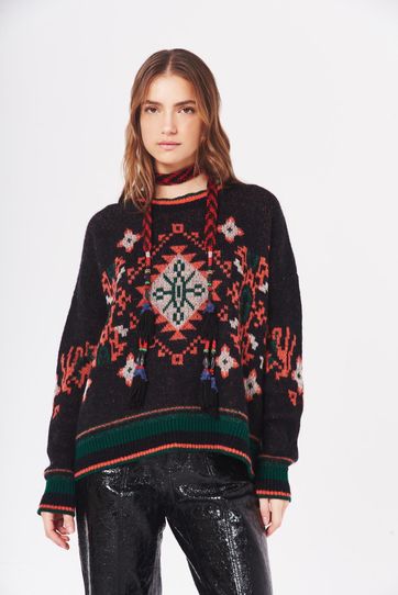 

Sweater Rapsodia Kanec New Talla: M y color: negro