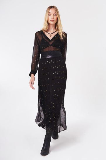 

Falda Rapsodia Minina Lurex Talla: M y color: negro