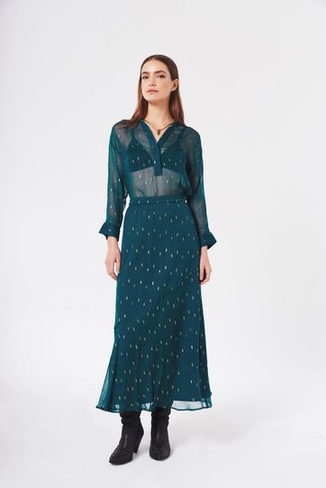 

Falda Rapsodia Minina Lurex Talla: S y color: verde