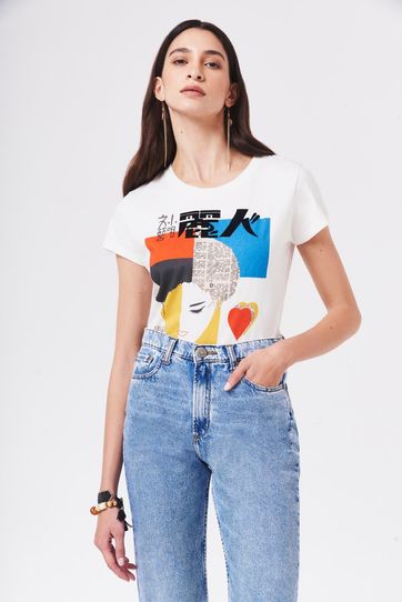 

Playera Rapsodia Pick Collage Talla: XL y color: crudo