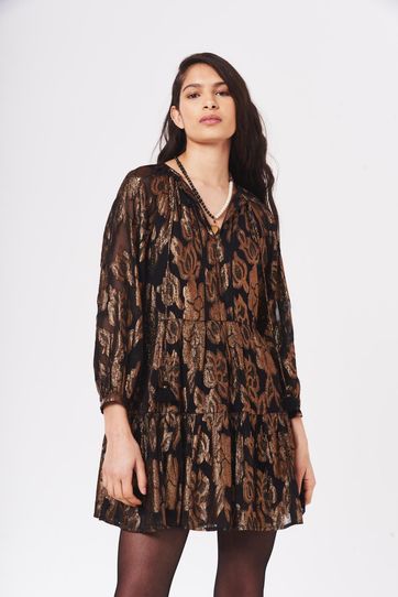 

Vestido Rapsodia Jacquard Short Talla: S y color: negro