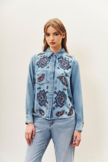 

Camisa Rapsodia Blulish Talla: L y color: celeste