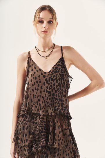 

Top Rapsodia Elvira Cheeta Talla: L y color: marron