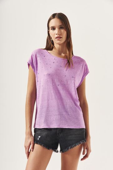 

Playera Rapsodia Bolodenca Shiny Talla: S y color: lila