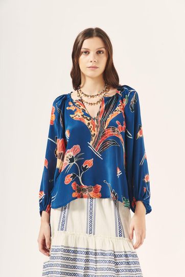 

Camisa Rapsodia Majiorelle Lys Talla: XL y color: azul