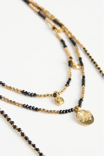 

Collar Rapsodia Layers Jampath Long Talla: U y color: negro