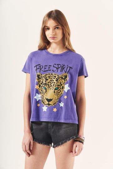 

Playera Rapsodia Tiger Rocker Talla: L y color: violeta