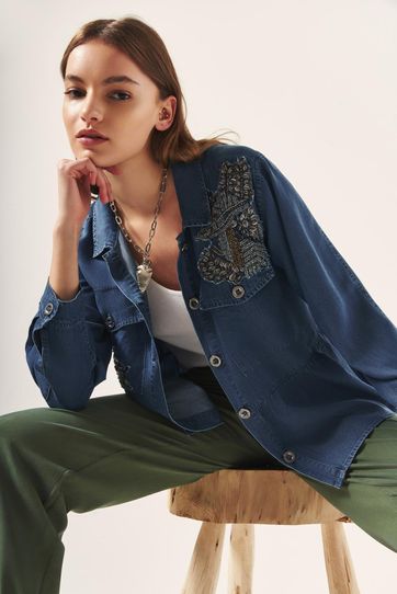 

Chamarra Rapsodia Trayo Bird Talla: XS y color: azul