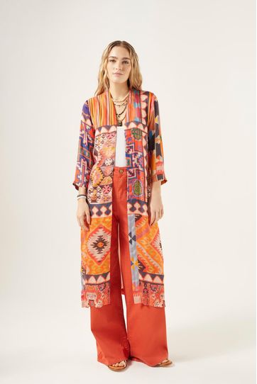 

Kimono Rapsodia Kilim Talla: XL y color: mostaza