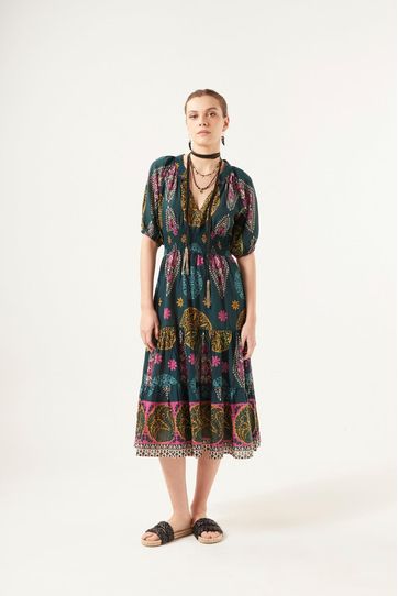 

VESTIDO RAPSODIA ANNE FLORAL Talla: XS y color: multicolor
