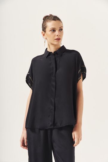 

CAMISA RAPSODIA ANDALUZ SUM Talla: XS y color: negro