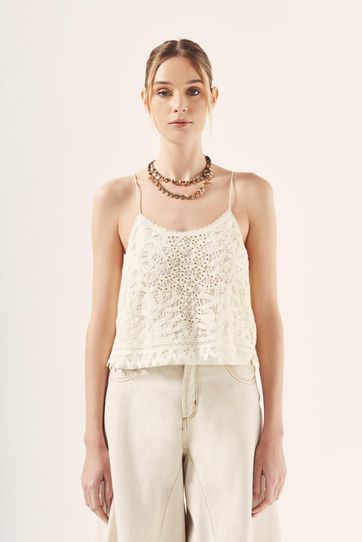 

Top Rapsodia Ñanduti Sum Talla: M y color: crudo