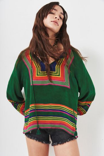 

Camisa Rapsodia Okon Stripes Talla: S y color: verde
