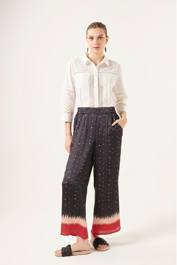 

Pantalón Rapsodia Mostaza Bandani Talla: XS y color: negro