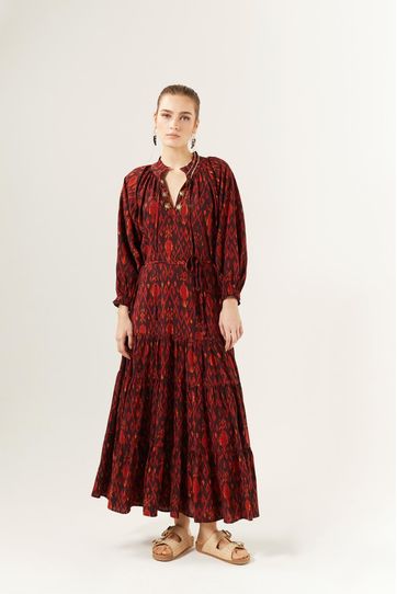 

Vestido Rapsodia Mosaic Nomadic Talla: M y color: bordo