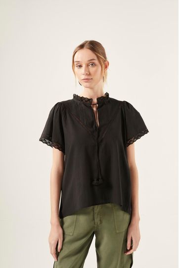 

Camisa Rapsodia Moli Talla: XS y color: negro
