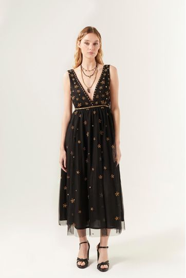 

Vestido Rapsodia Lune Talla: L y color: negro