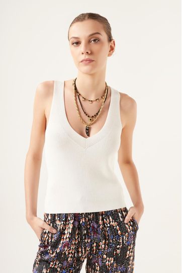 

Top Rapsodia Kaiki New Talla: XS y color: blanco