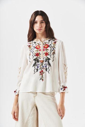 

Camisa Rapsodia Marine Colors Talla: S y color: crudo