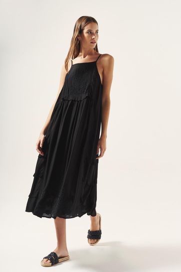 

Vestido Rapsodia Lace Strap Talla: XS y color: negro